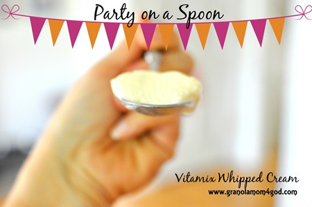 delicious Vitamix heavy whipping cream