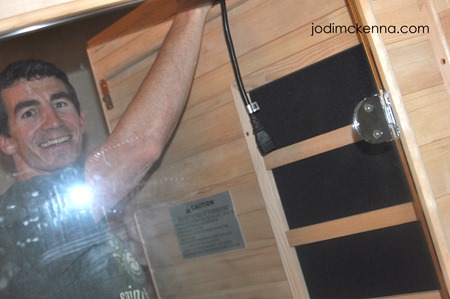 still happy putting golden designs sauna together