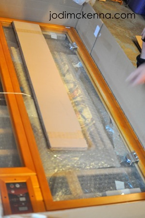 taking out the pieces of the golden designs sauna