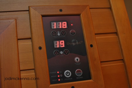 temperature and time panel for golden designs sauna
