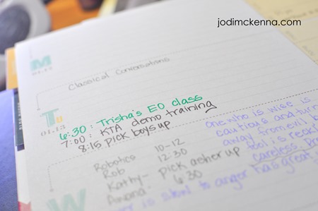 pens on inkwell press planner